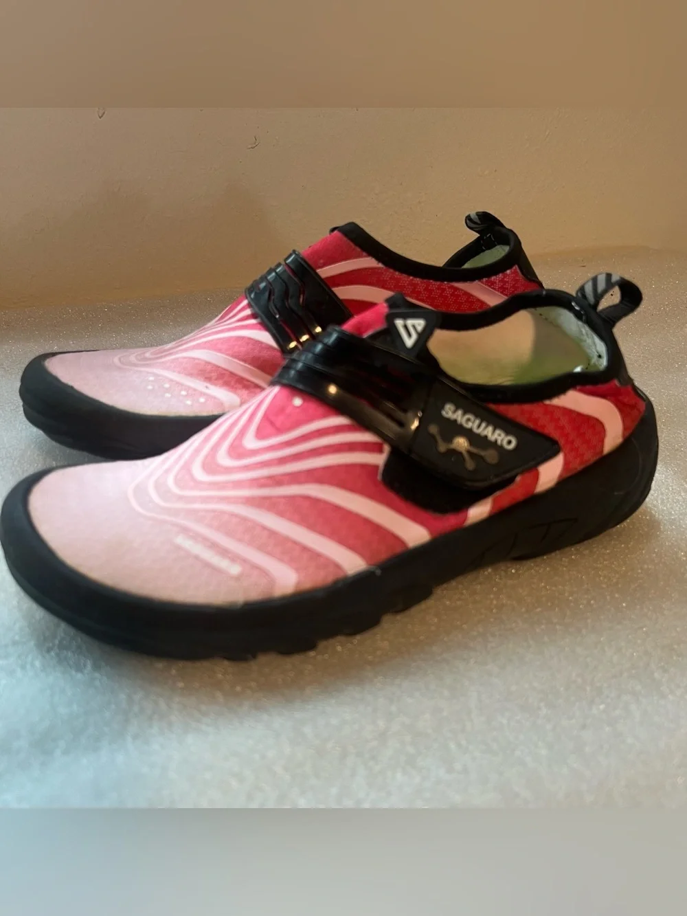 Kids Pink Water Shoes – Lightweight Slip-On Swim Shoes